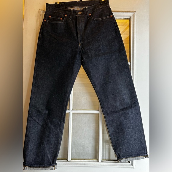 Levi’s vintage clothing 1954 501z 32x30 raw selvedge denim jeans - Picture 2 of 8